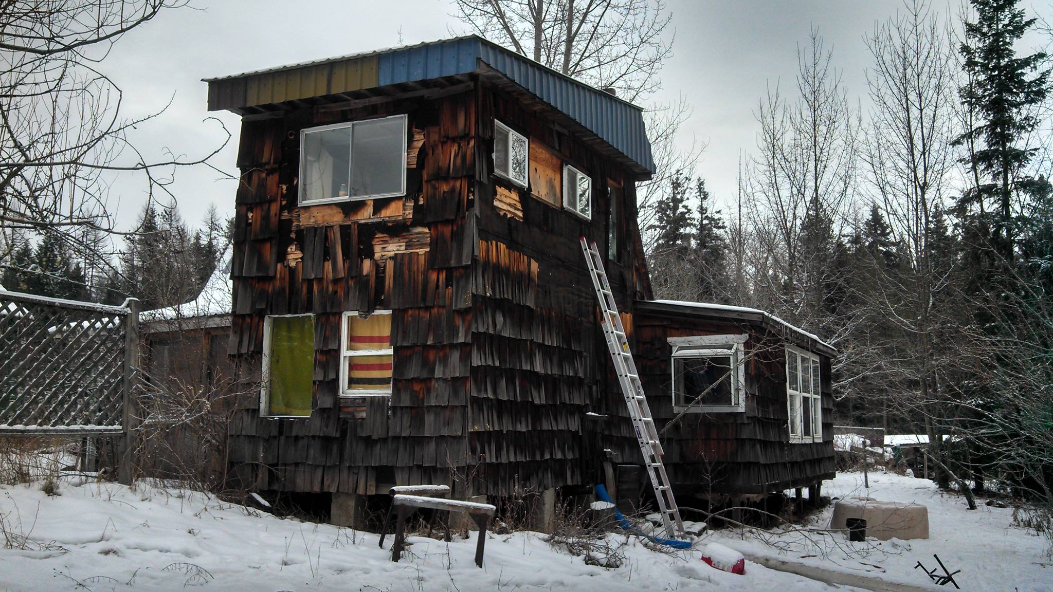  another beloved decrepit building I lived in, Elmira ID