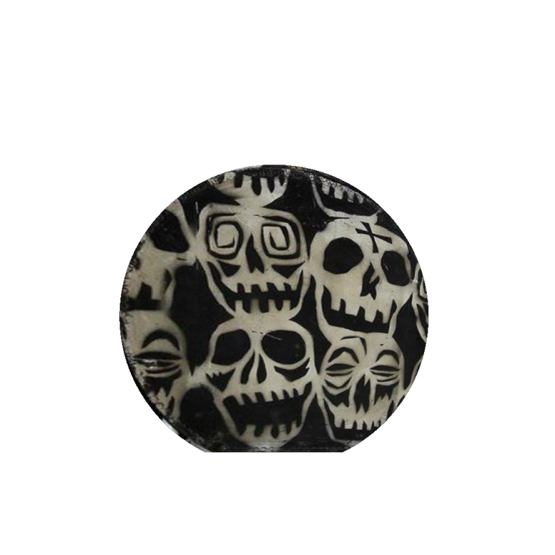 Mostly circular button