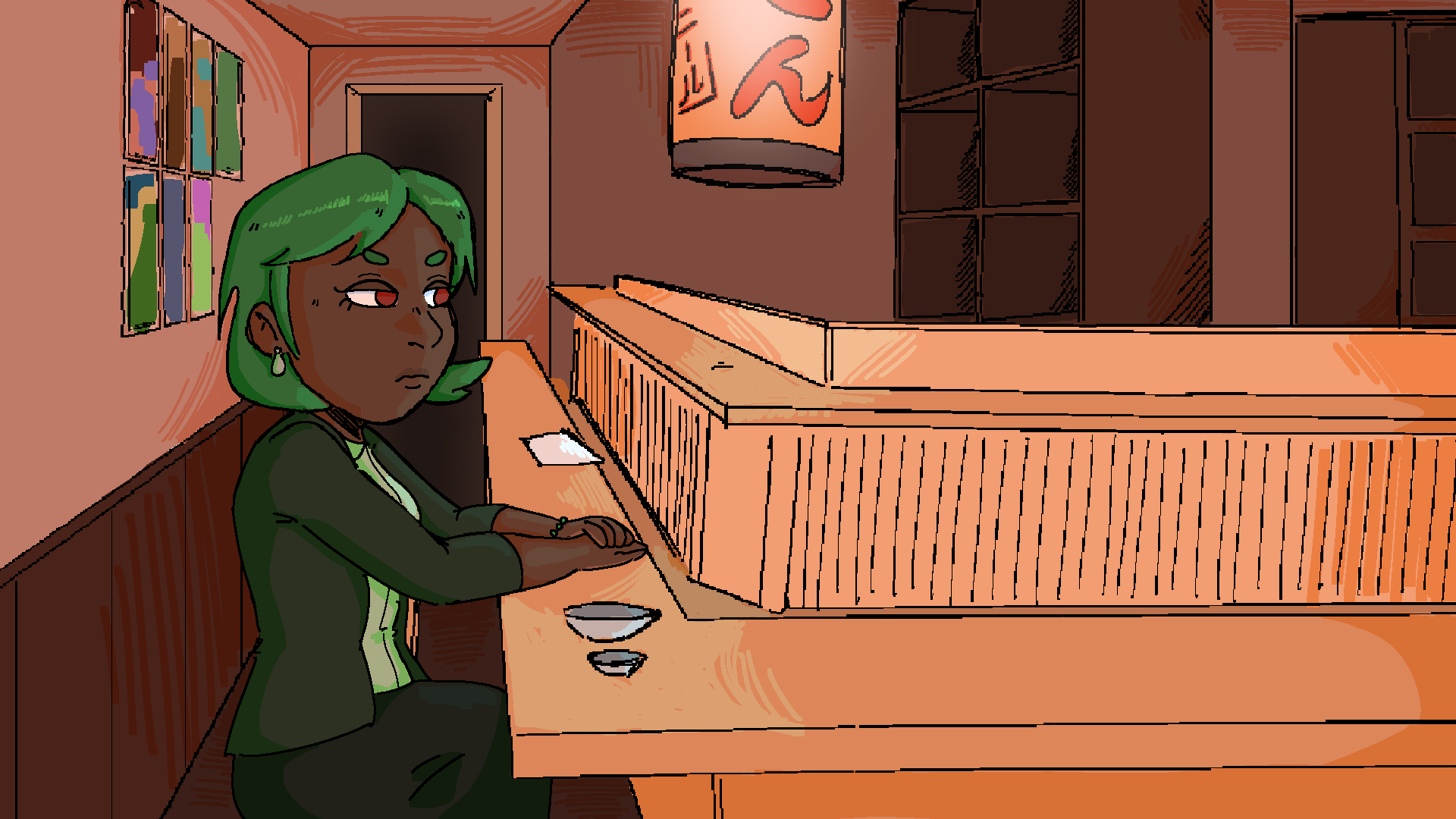 Fumiko At The Bar