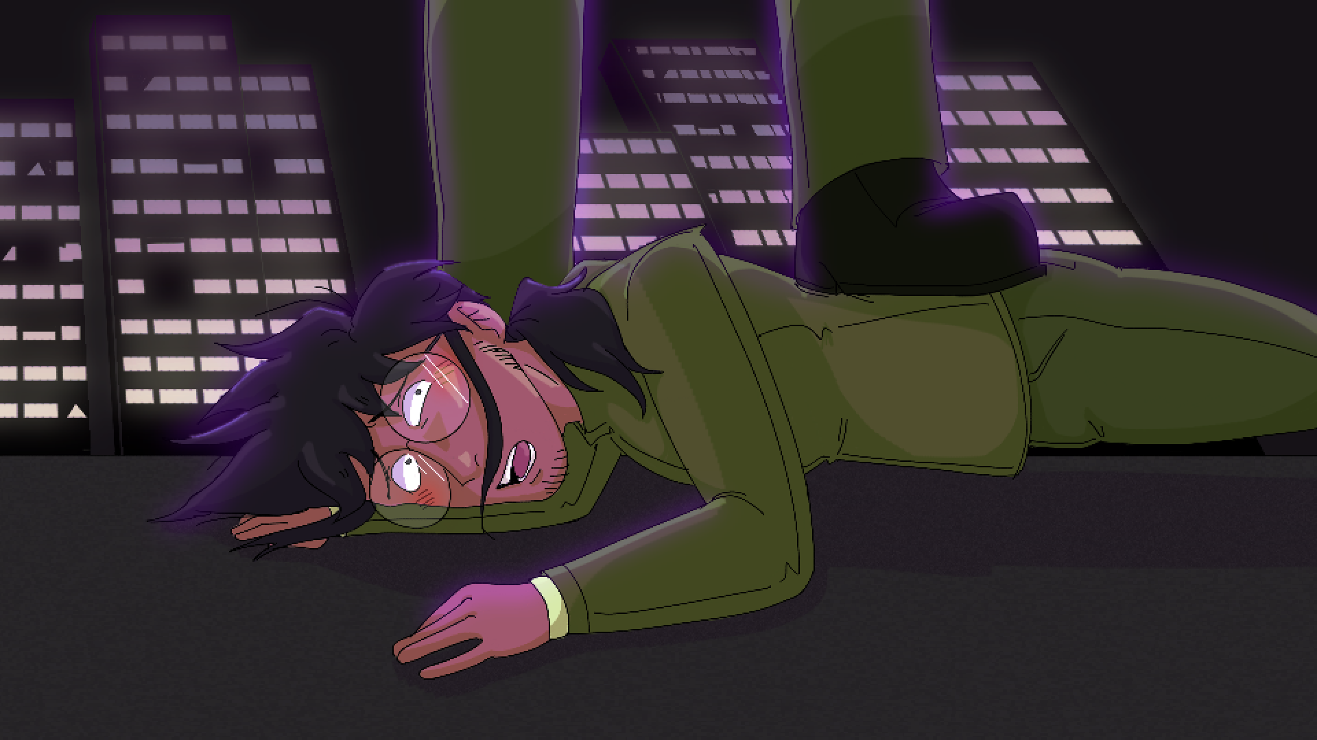 Himizu Pinned to The Ground