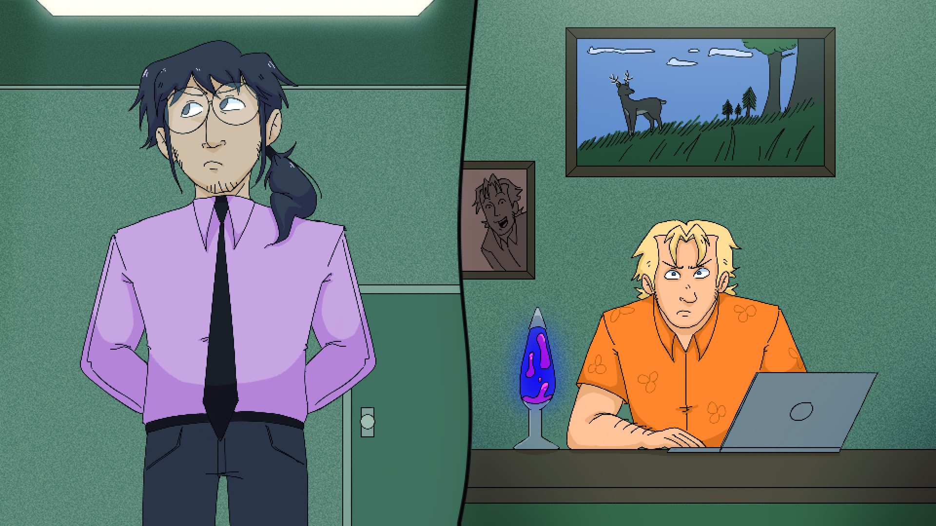 Himizu & Kieran In The Office