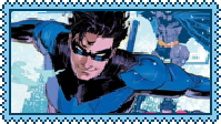 A graphic of Nightwing