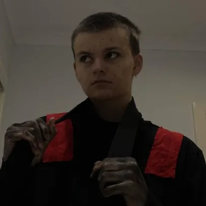 me in a Clancy cosplay