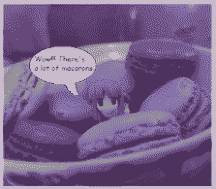 A photo of Shirogane Souju of Futakoi in a bowl of macarons, as posted to MyFigureCollection by user iikarishinjii.