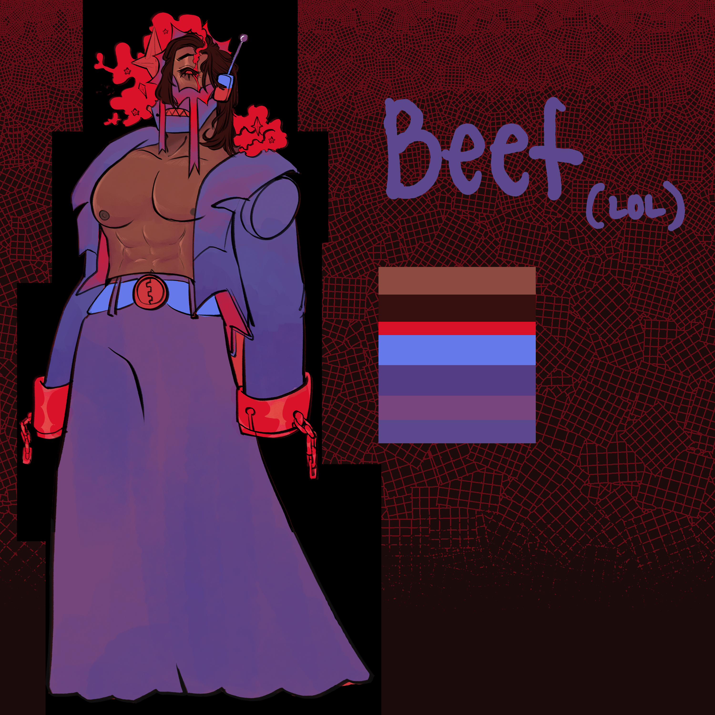 My OC who goes by his temporary name Beef