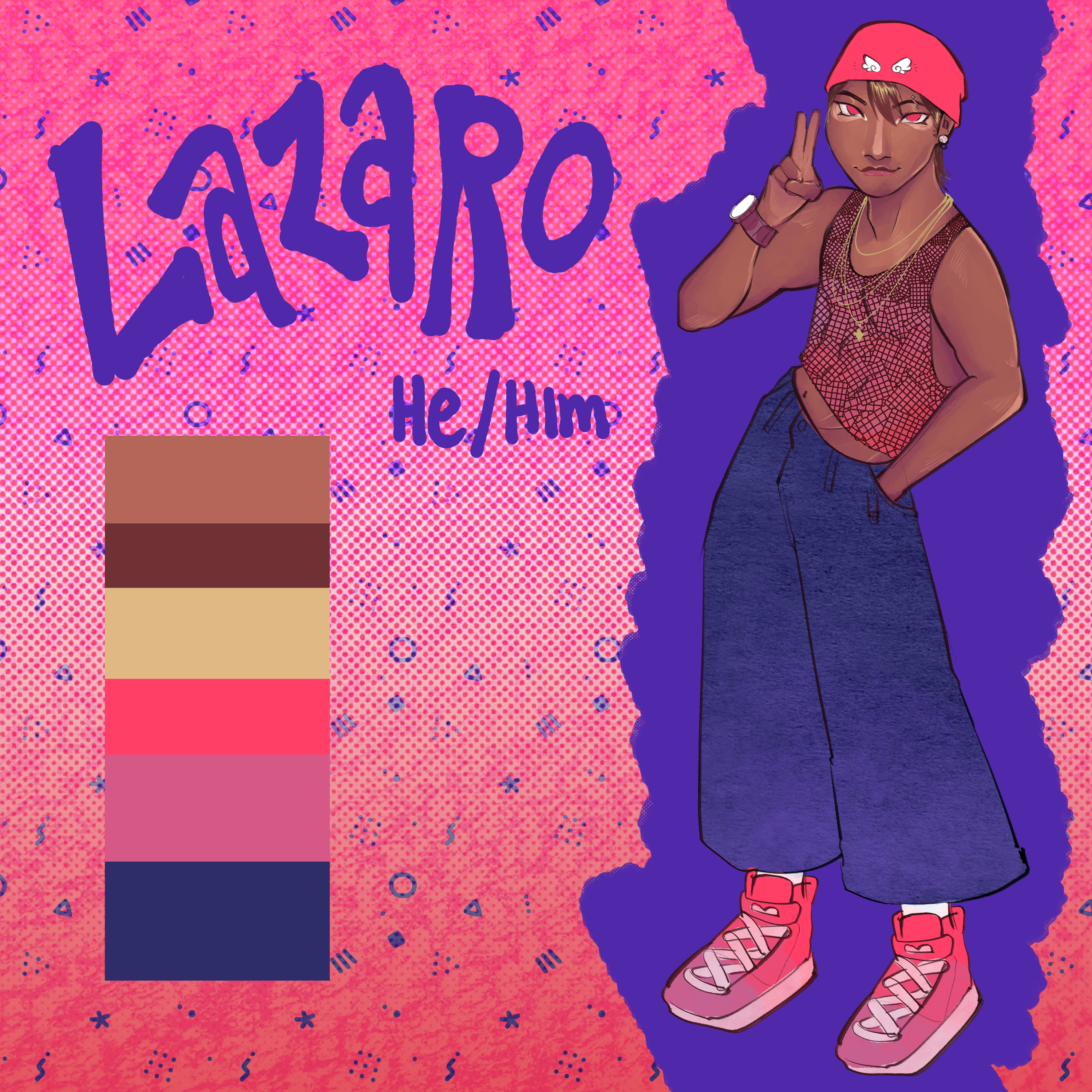My OC lazaro's reference sheet