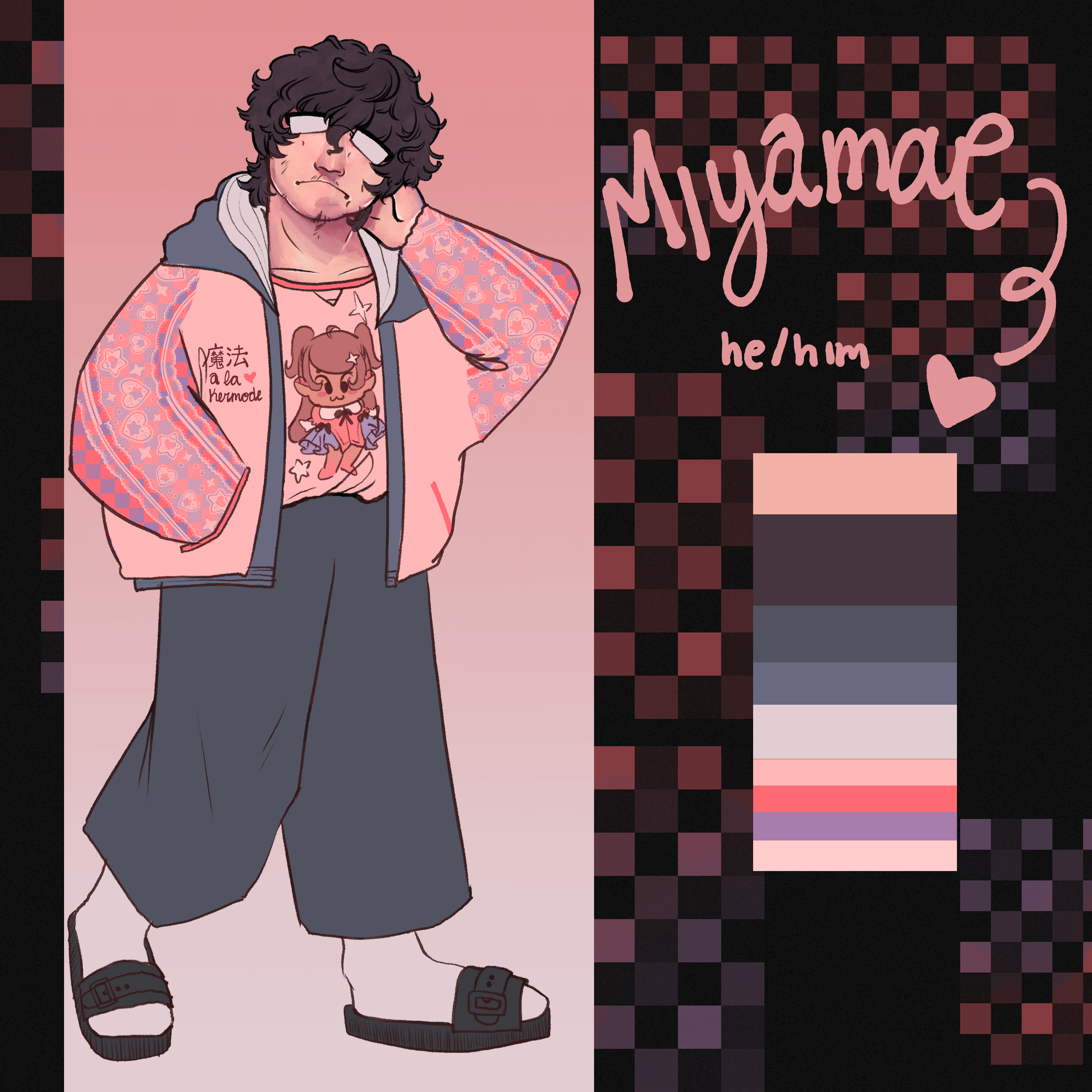My OC miyamae's reference sheet