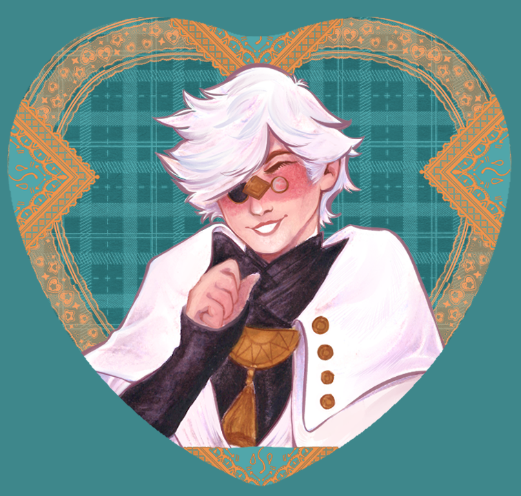 heart shaped button of qifrey