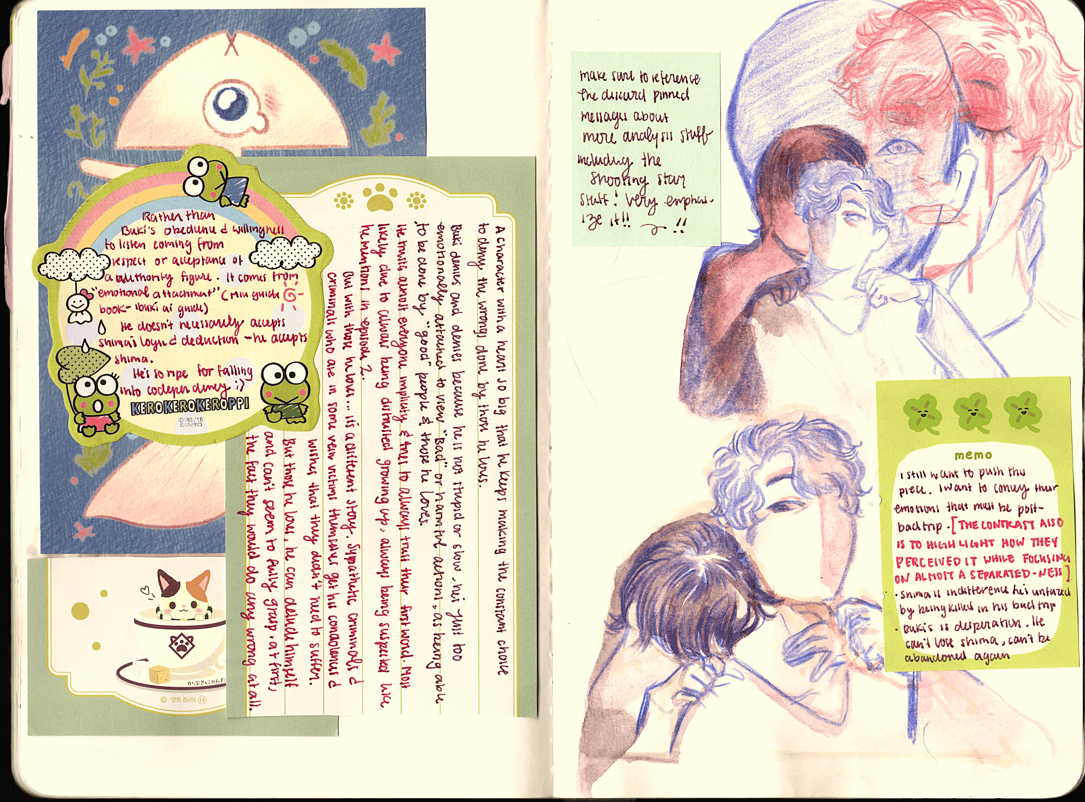 page two of lilli sketchbook
