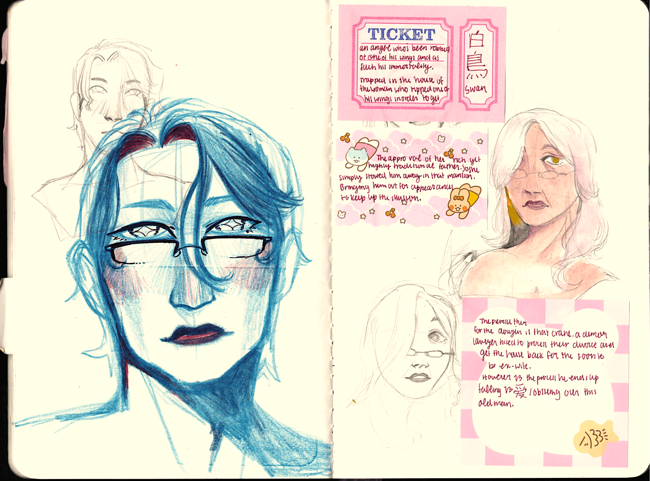 page five of lilli sketchbook