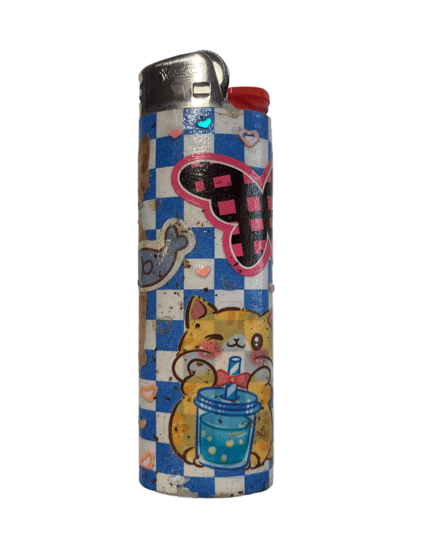 cat themed decorated lighter