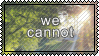 stamp with nature in bg and text 'we cannot sit and stare at our wounds forever..'