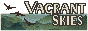 Pixel art banner for the Vagrant Skies website.