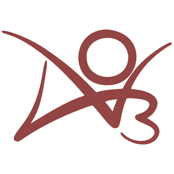 burgundy version of the ao3 logo