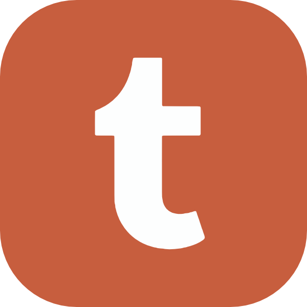 orange version of the tumblr logo