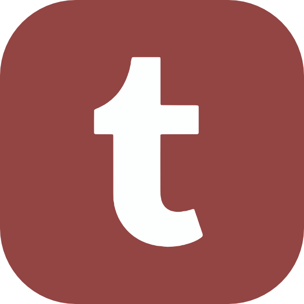 burgundy version of the tumblr logo