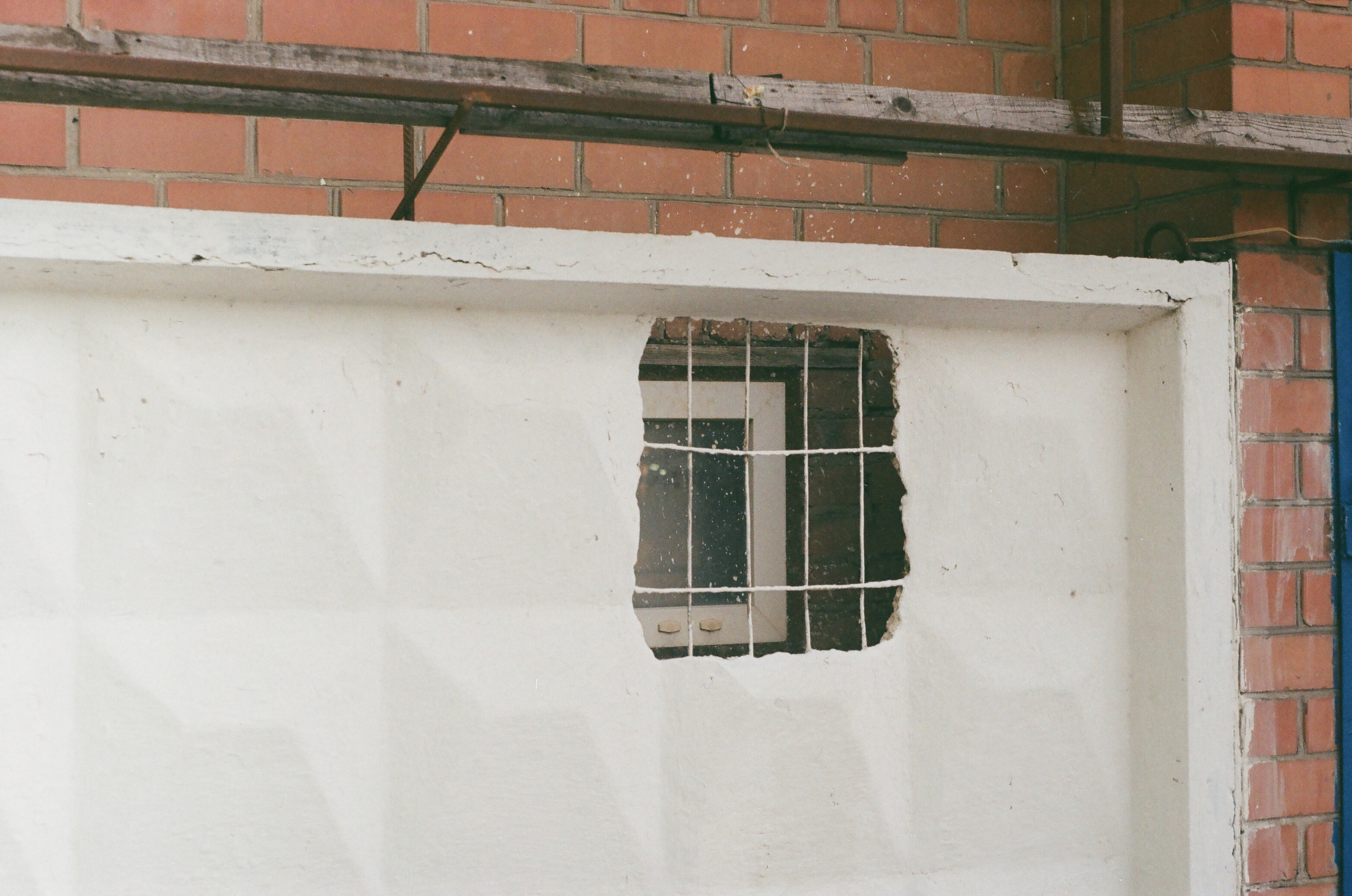 A window behind a hole