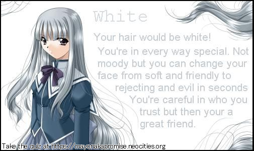 white hair