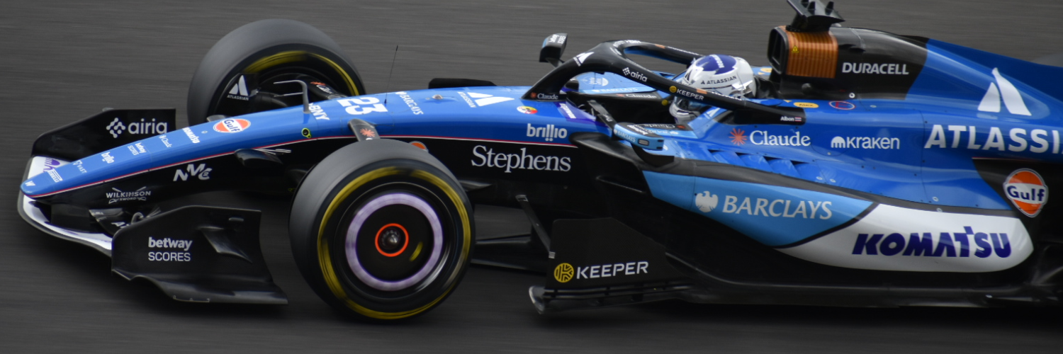 Alex Albon coming out of Raidillon Eau Rouge, taken by me.