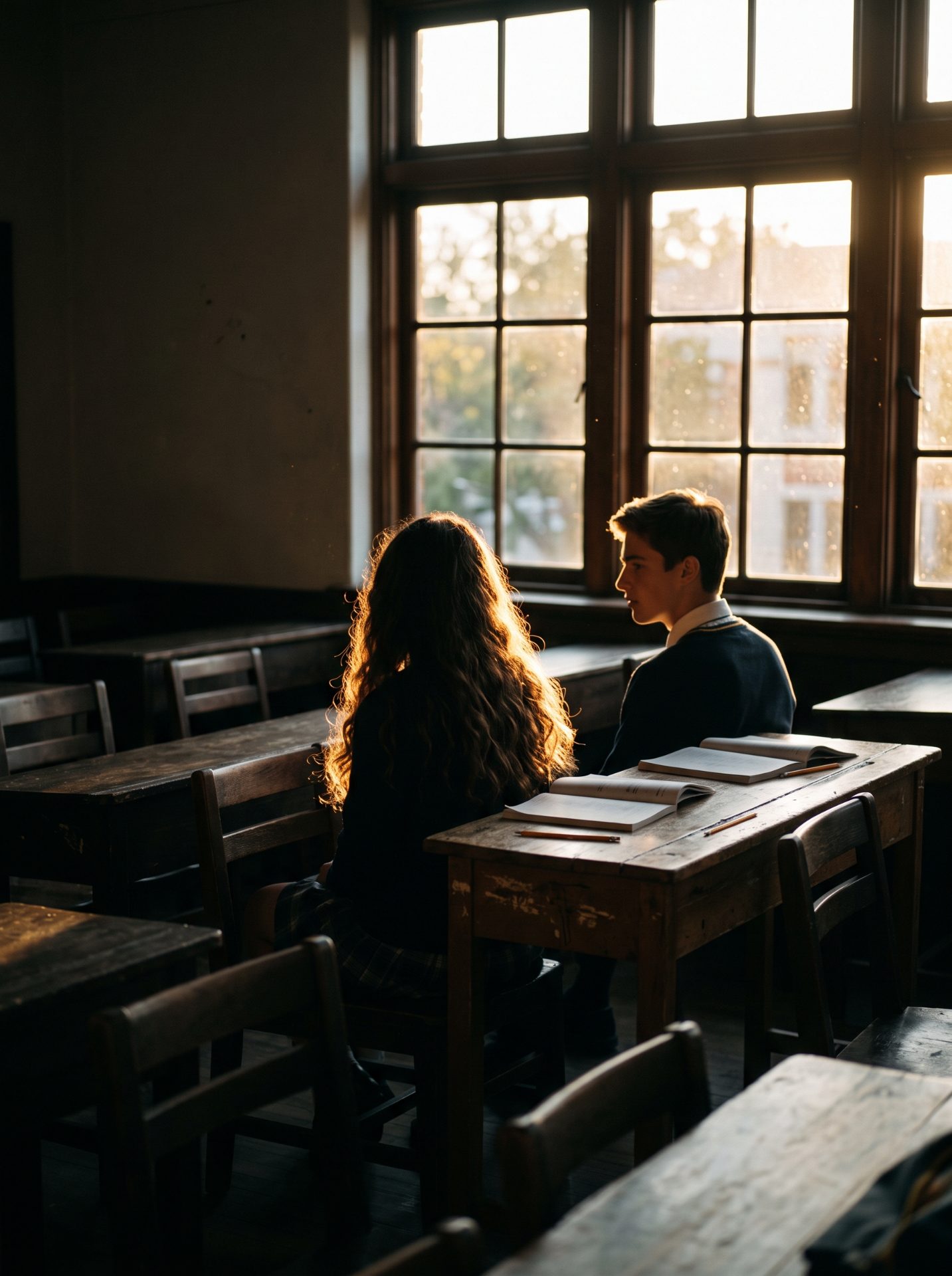Sunlit Classroom Study Session