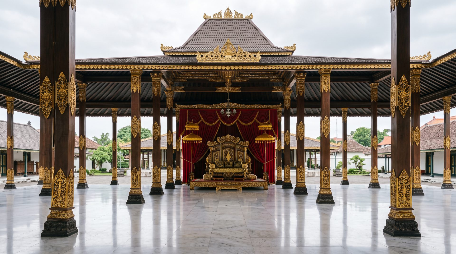 Magnificent Javanese Royal Palace Pendopo