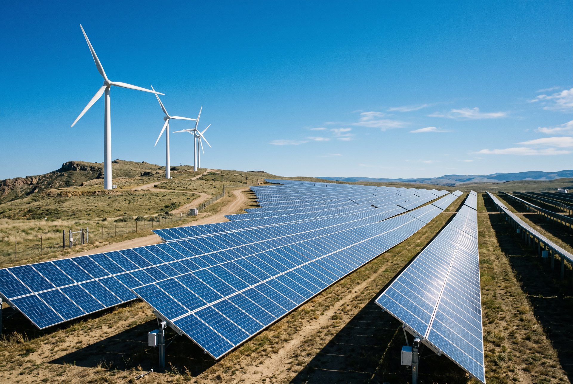 Renewable Energy Farm Landscape