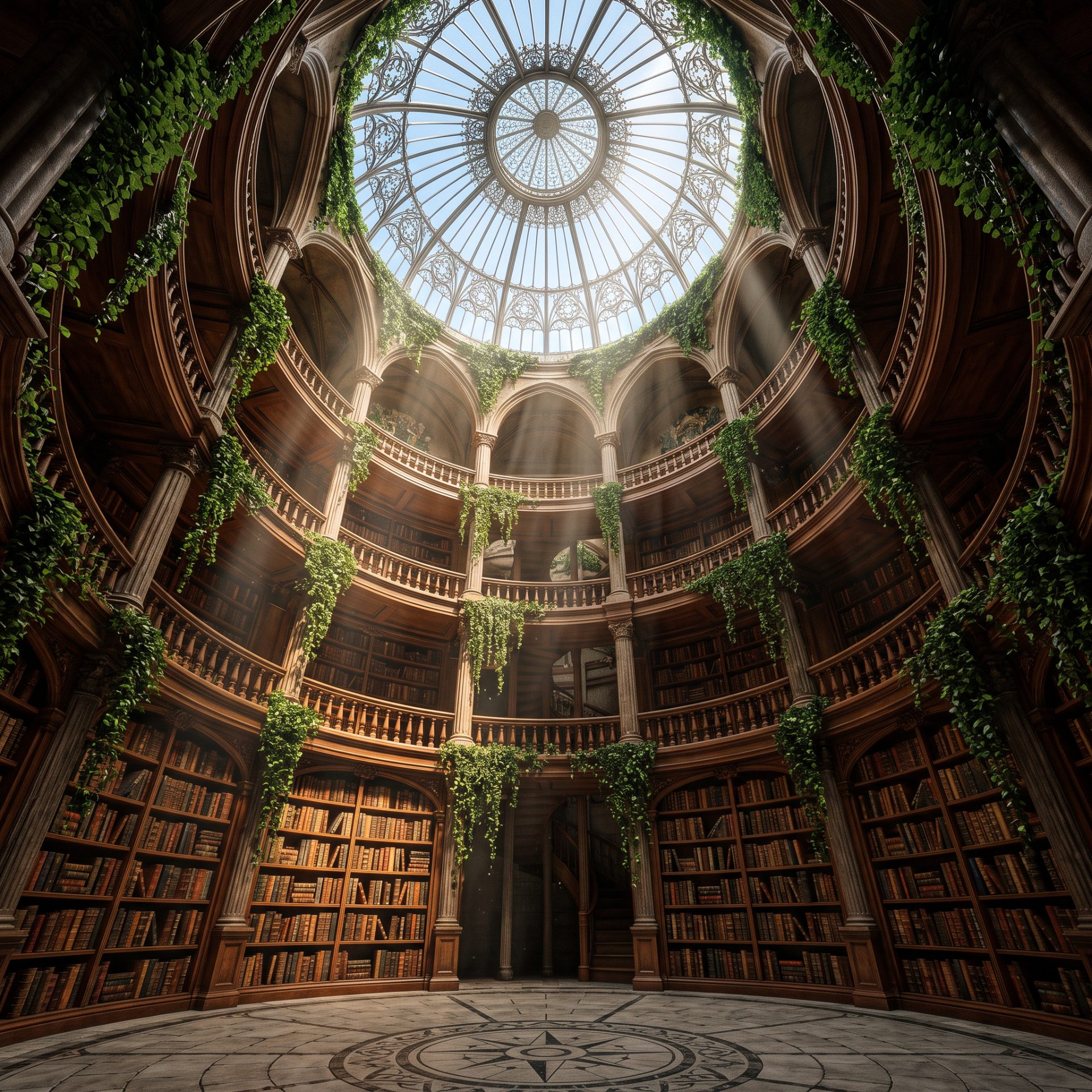 Neogothic Library Rotunda