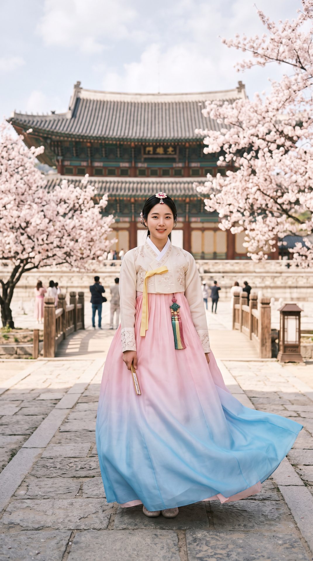 Spring Hanbok at Gyeongbokgung Palace