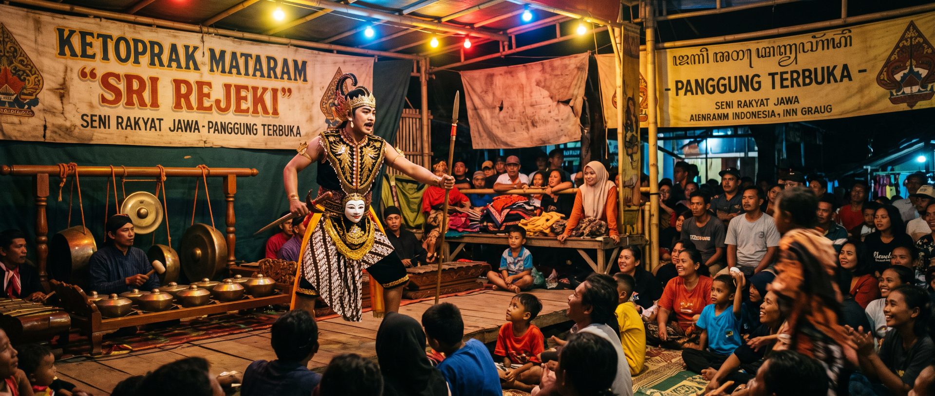 Traditional Javanese Ketoprak Outdoor Performance