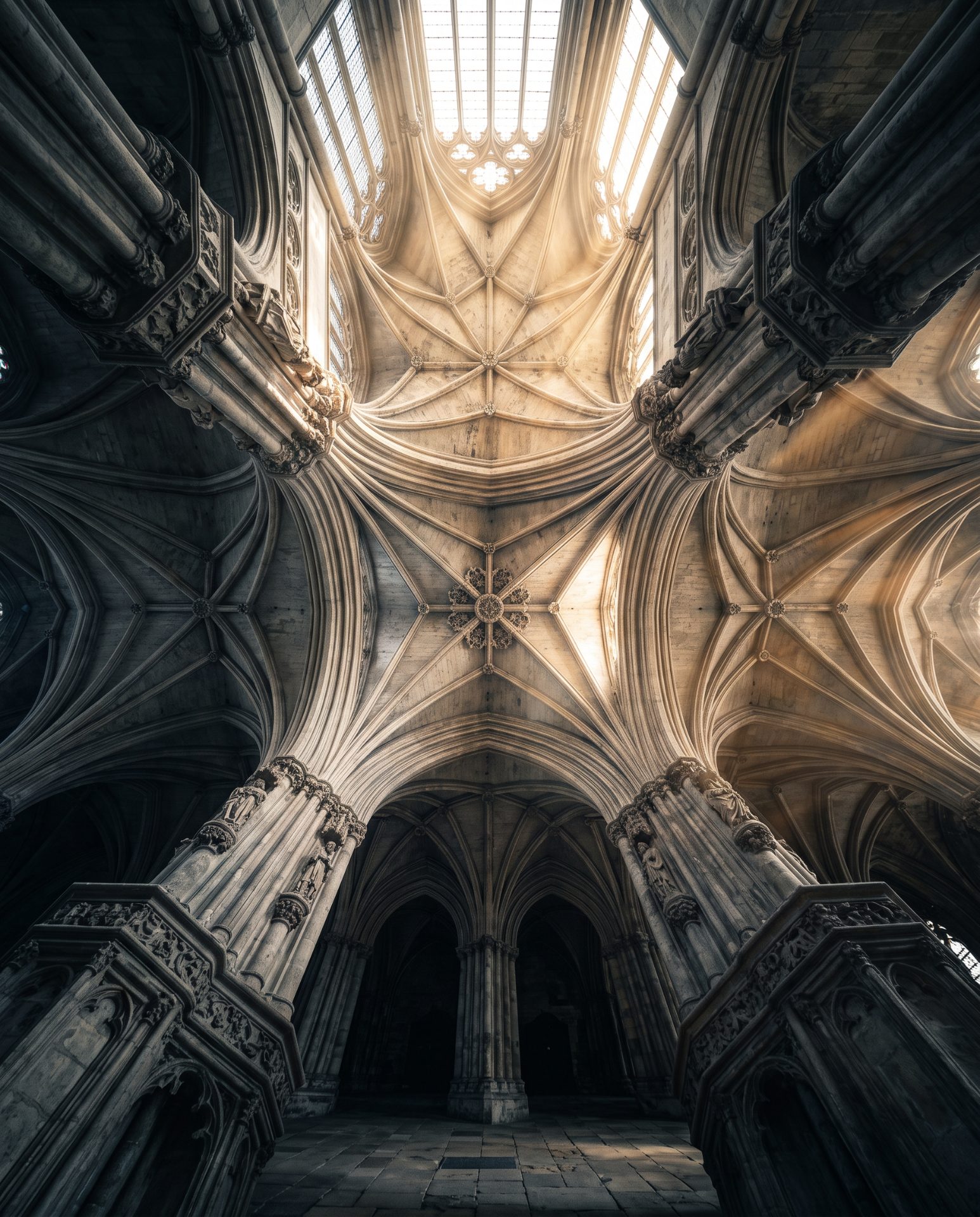 Gothic Cathedral Vaulted Ceiling