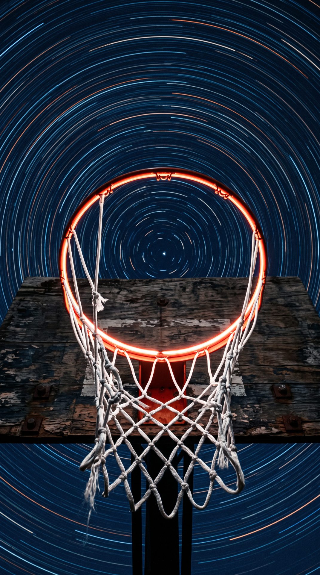 Cosmic Basketball Hoop Glow