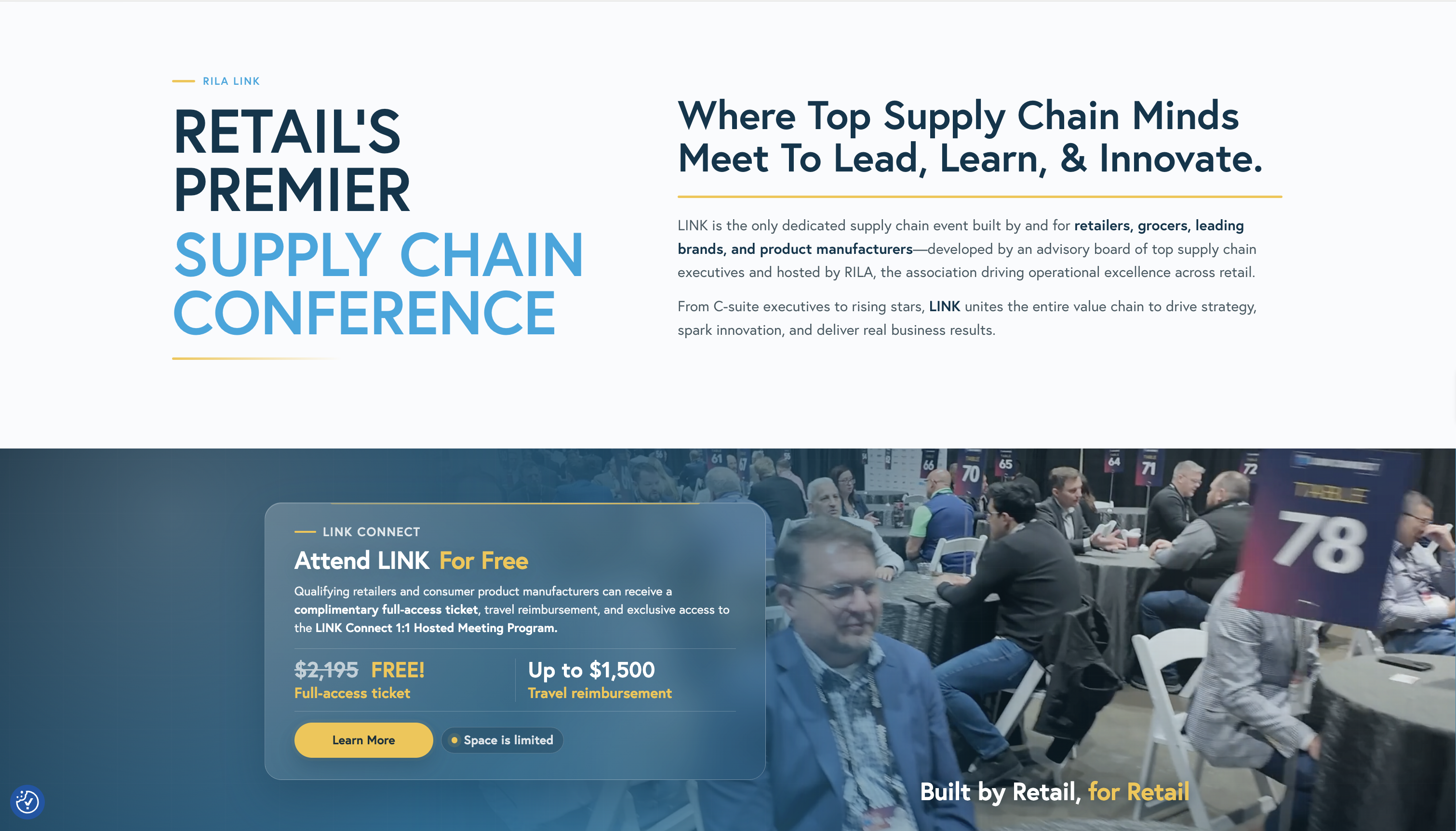 RILA LINK Conference website after redesign