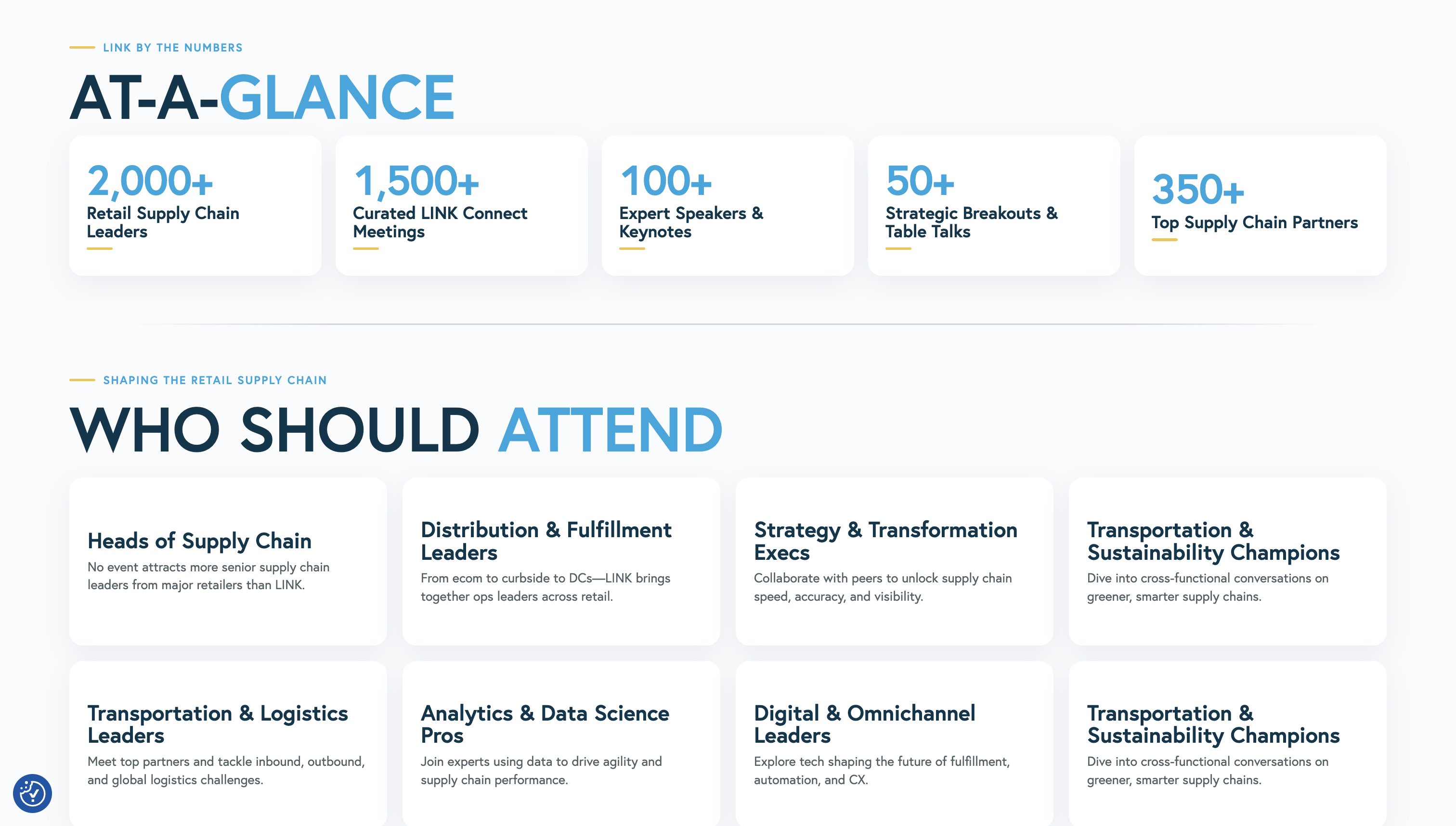 RILA LINK Conference website content organization