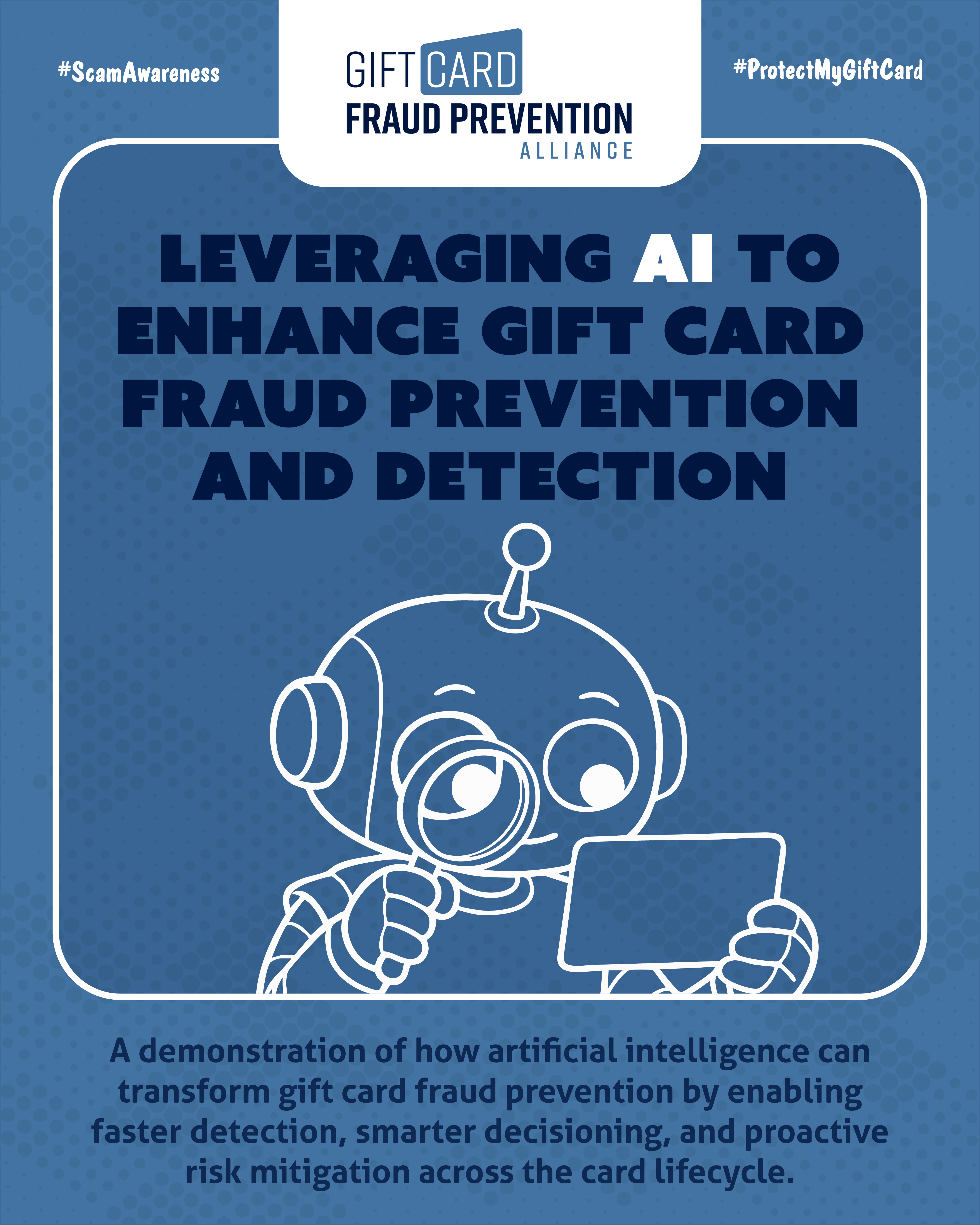 Gift card fraud prevention awareness campaign ad