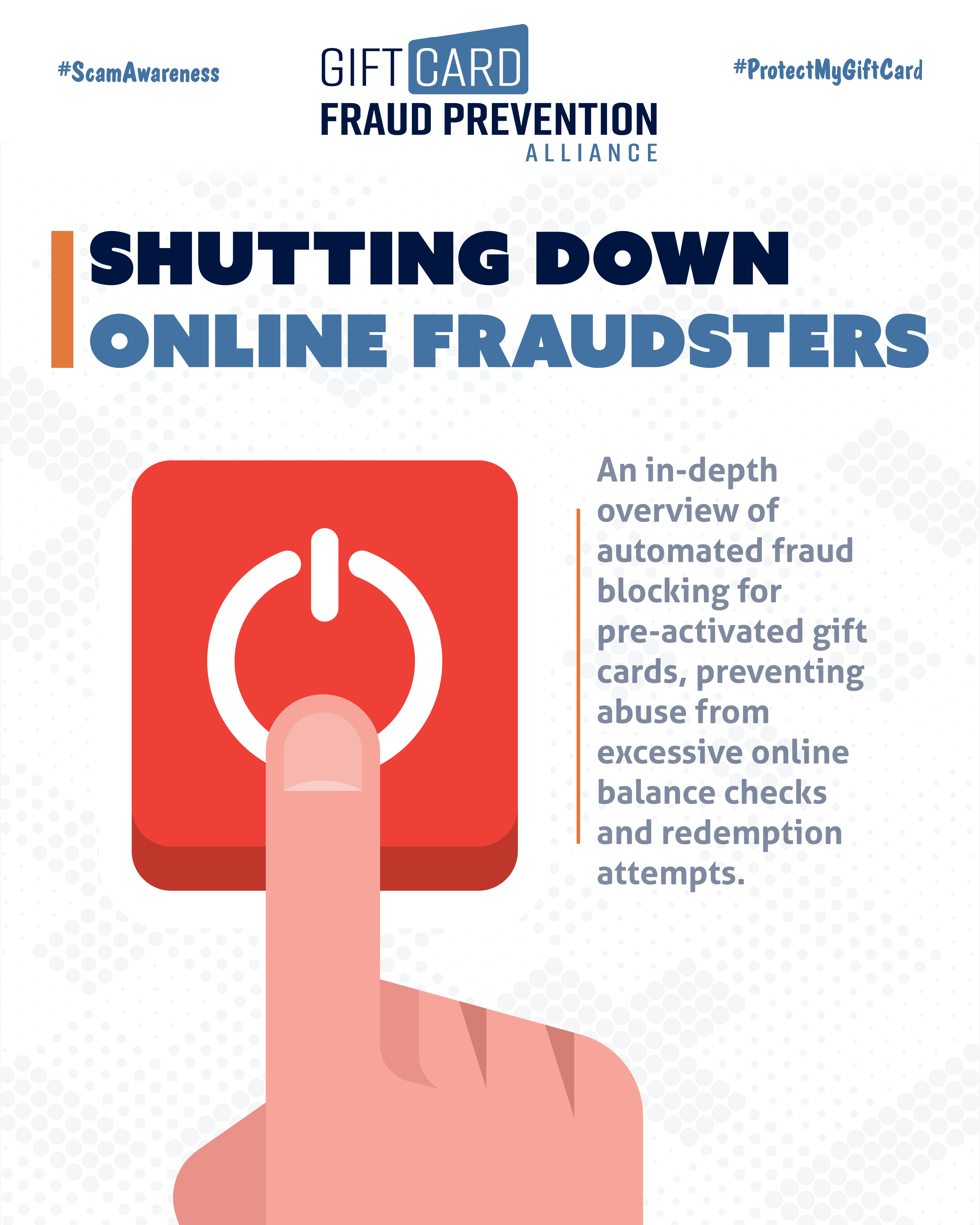Gift card fraud prevention campaign LinkedIn ad