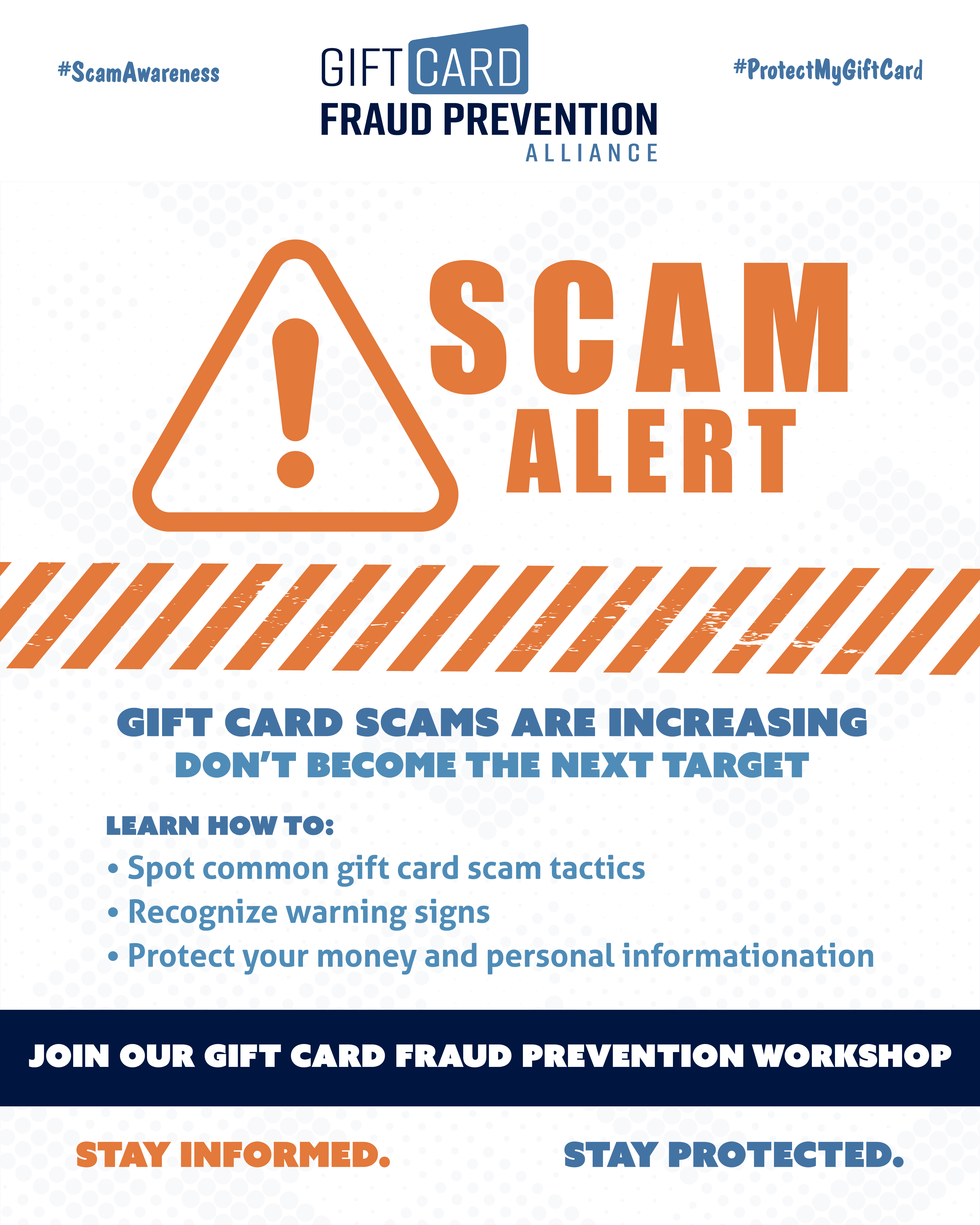 Gift card fraud prevention promotional LinkedIn ad