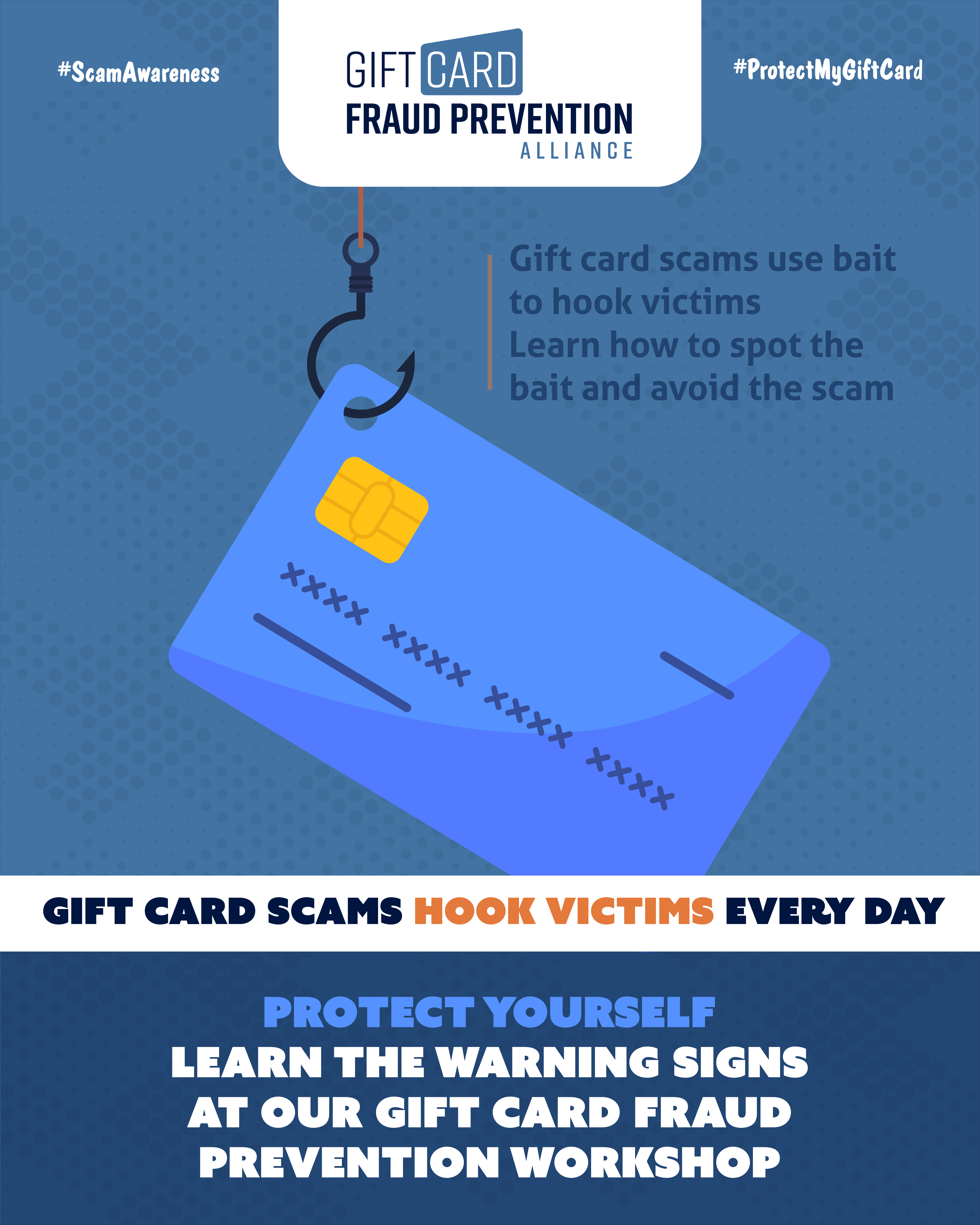 Gift card fraud prevention awareness LinkedIn ad