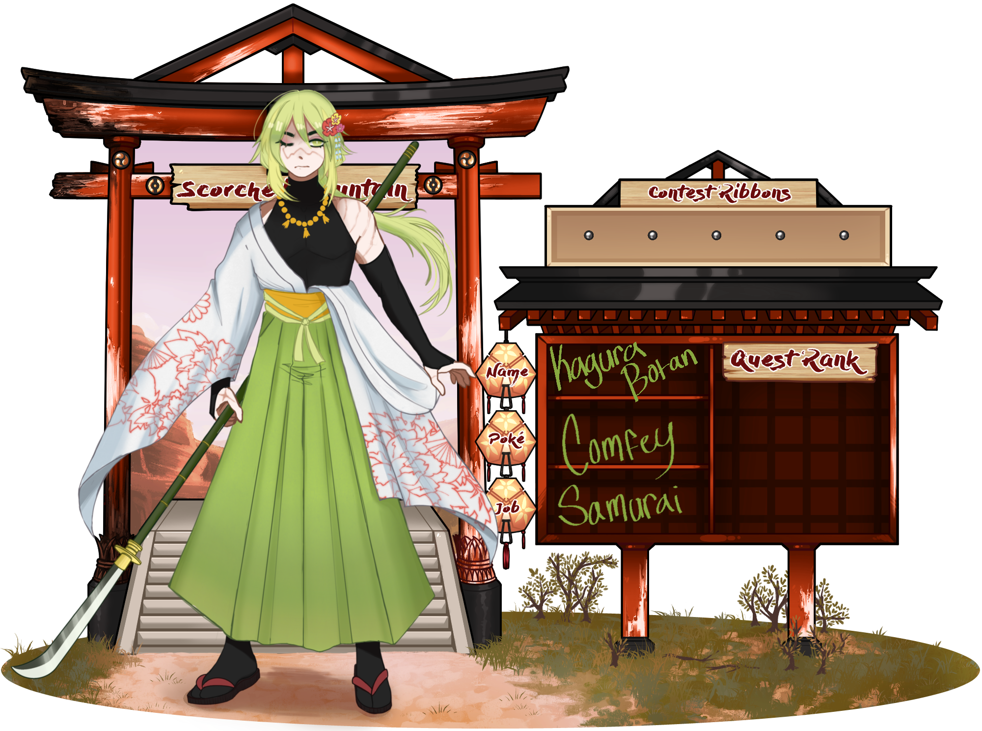 Kagura Botan application sheet